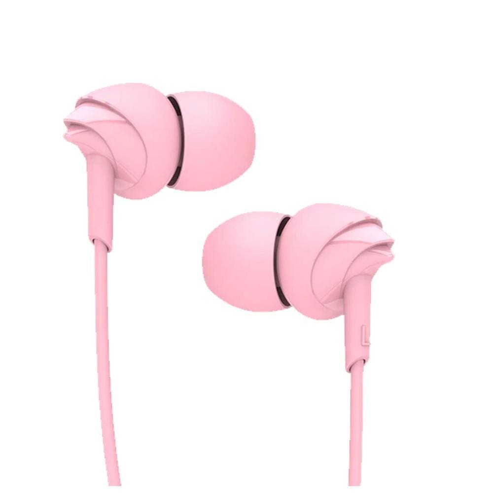 boat in-ear wired headphones pink boat bassheads 110 in ear wired headphone with mic