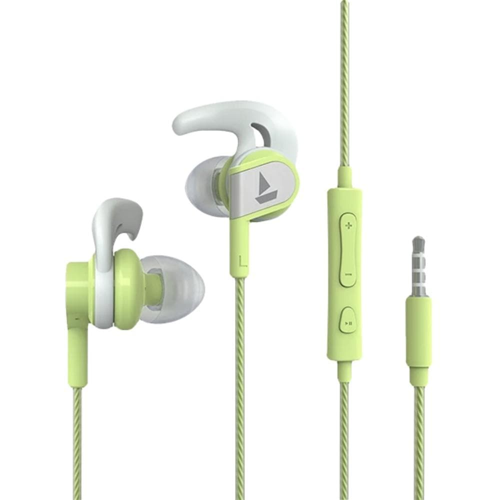 boat in-ear wired headphones spirit lime boat bassheads 242 in ear wired headphone with mic #color_spirit-lime