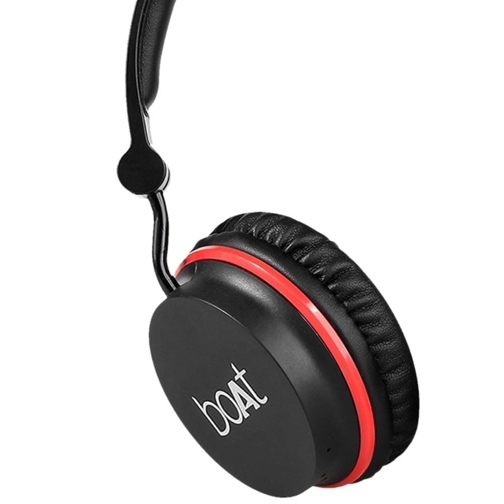 boat on-ear wireless headphones boat rockerz 400 on ear wireless bluetooth headphone #color_black-red