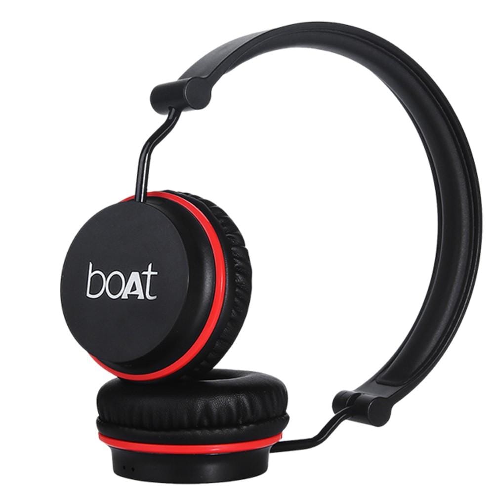 boat on-ear wireless headphones boat rockerz 400 on ear wireless bluetooth headphone #color_black-red