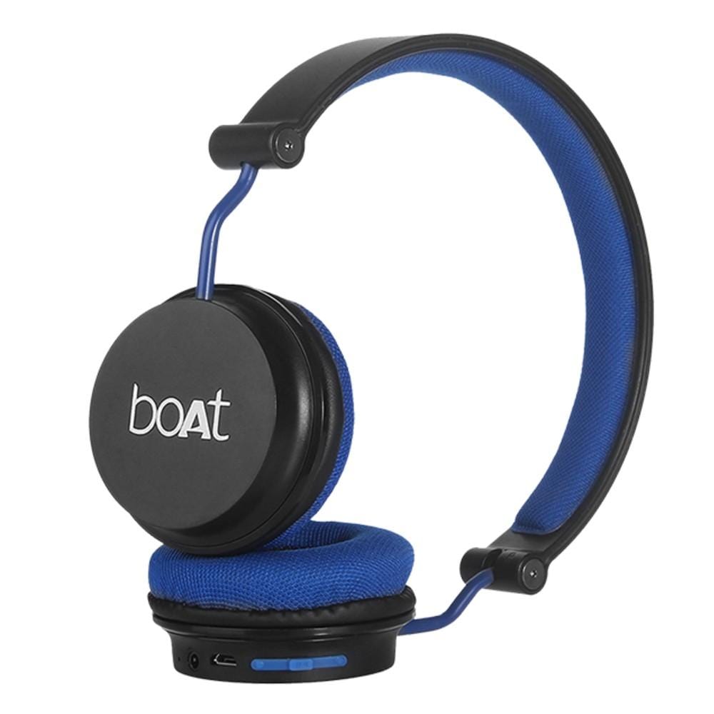 boat on-ear wireless headphones boat rockerz 400 on ear wireless bluetooth headphone #color_black-blue