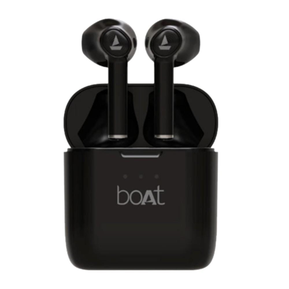 boat true wireless in-ear headphones active black boat airdopes 138 true wireless earbuds #color_active-black