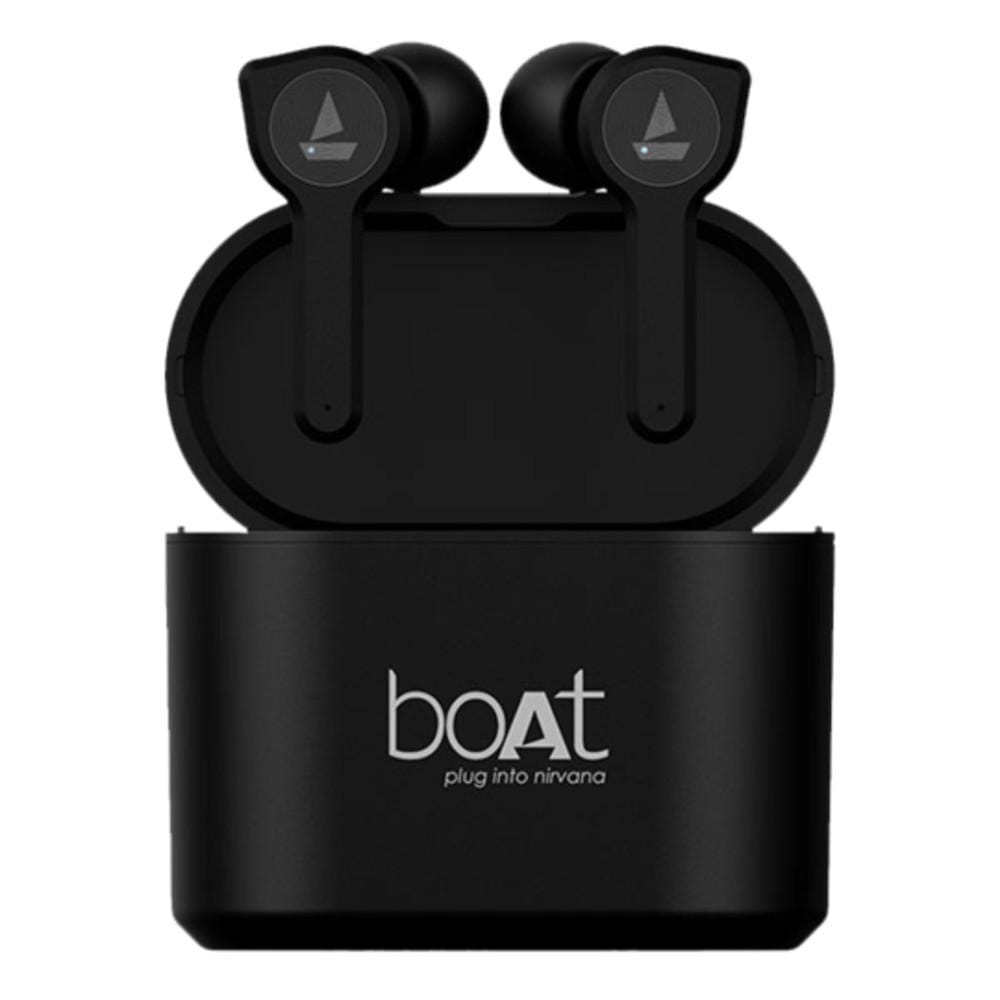 boat true wireless in-ear headphones active black boat airdopes 402 true wireless earbuds #color_active-black