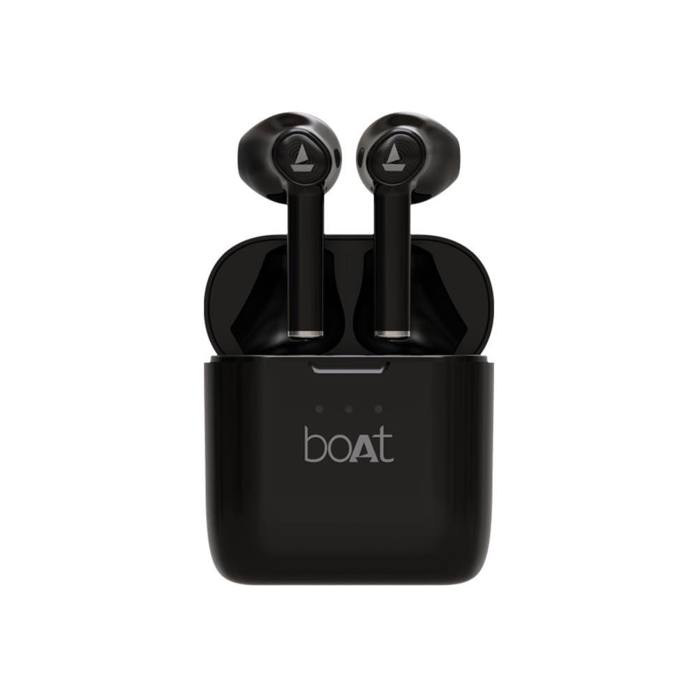 boat true wireless in-ear headphones boat airdopes 138 true wireless earbuds #color_active-black