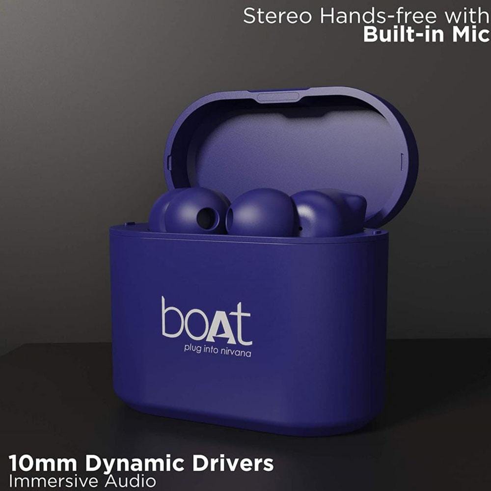 boat true wireless in-ear headphones boat airdopes 408 truly wireless earbuds
