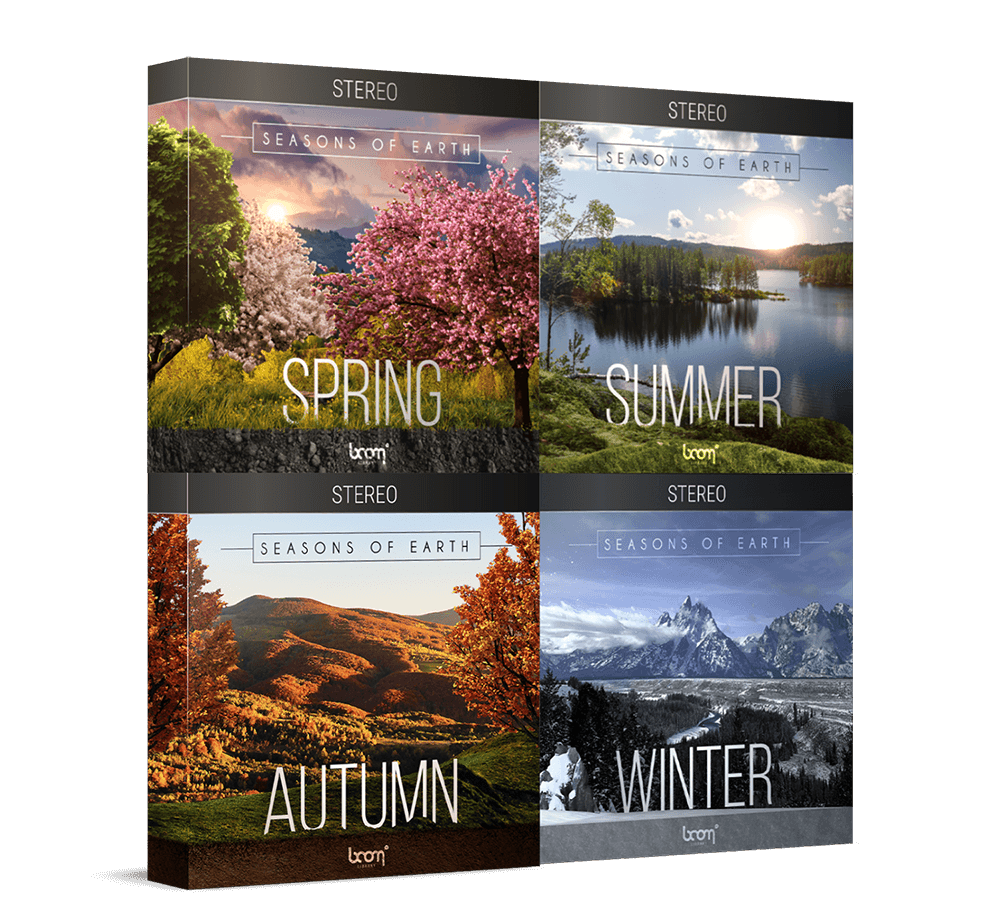 BOOM LIBRARY Cinematic Effects & Sound Samples Boom Seasons of Earth Bundle Stereo: Seasonal Ambience Bundle