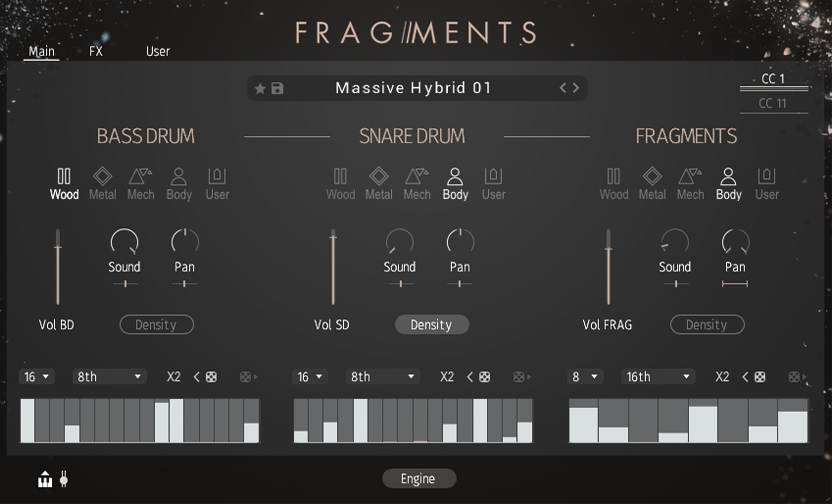 BOOM LIBRARY Cinematic Effects & Sound Samples Sonuscore Fragments - Modern Percussion: Modern Percussion Sounds