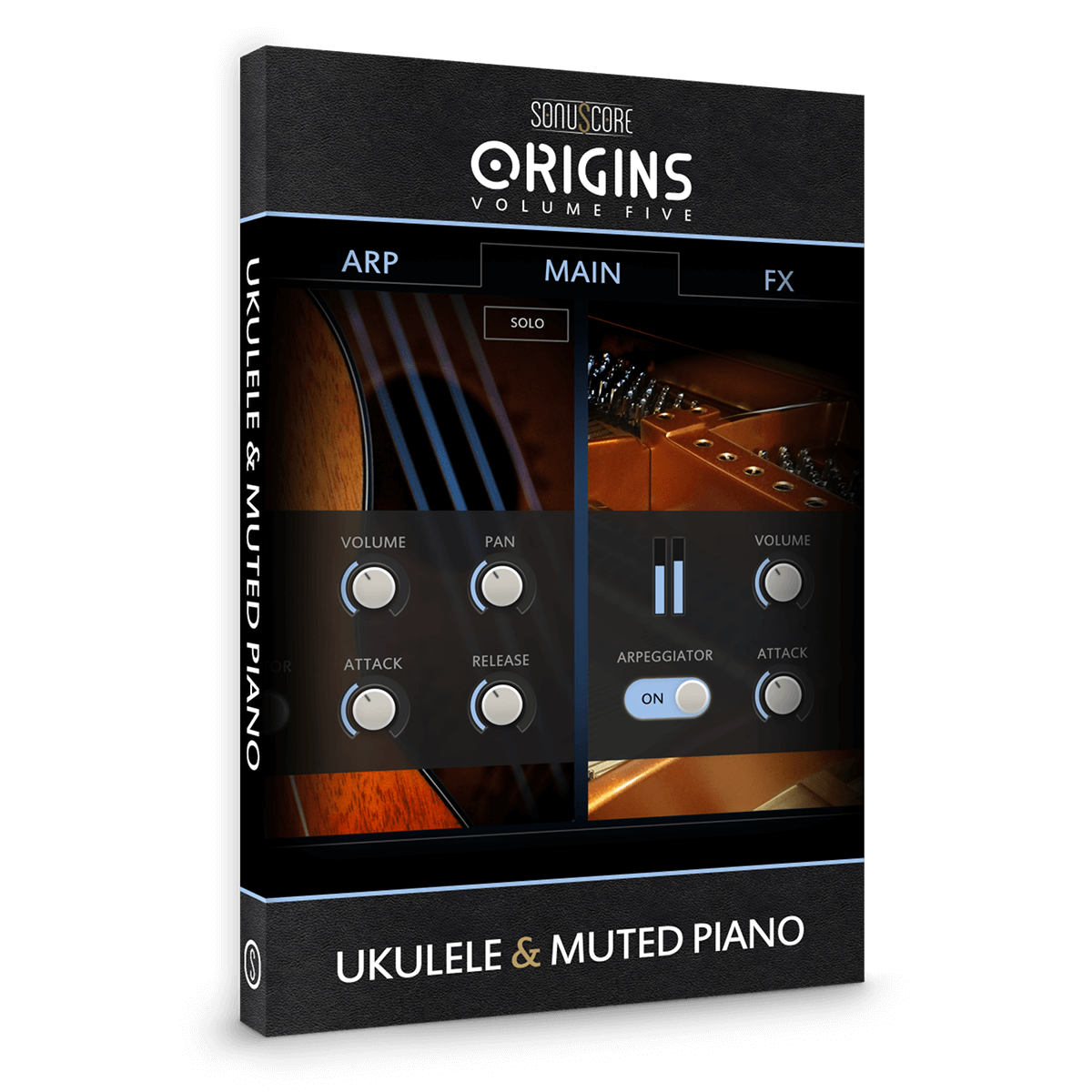 BOOM LIBRARY Virtual Instruments Sonuscore Origins Vol 5 Ukulele & Muted Piano: Ukulele and Muted Piano