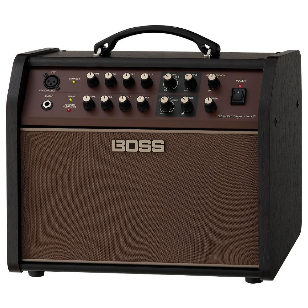 boss acoustic guitar amplifiers boss acs-live lt 60w acoustic singer live guitar amplifier
