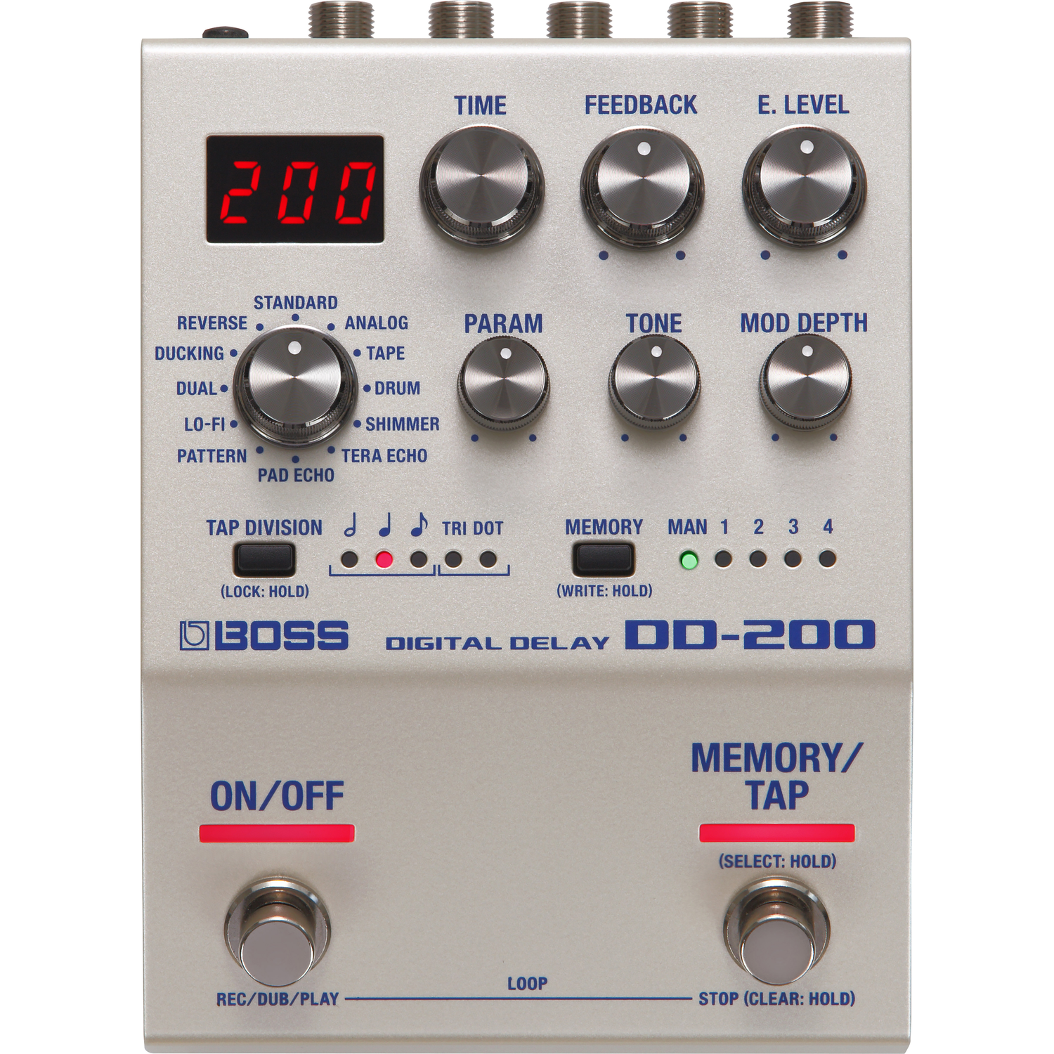 Boss Delay Pedals Boss DD-200 Digital Delay Guitar Effect Pedal