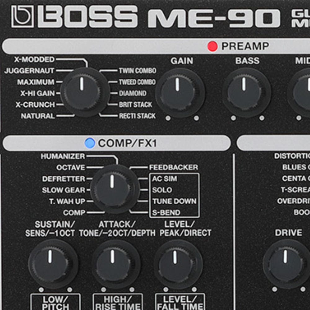 boss effect pedals boss me-90 guitar multiple effect pedal