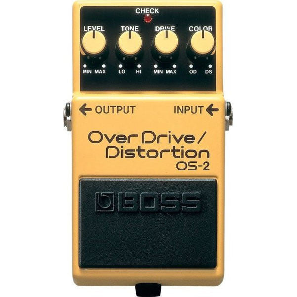 boss effect pedals boss os2 overdrive / distortion pedal