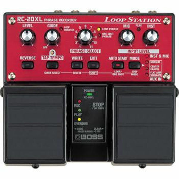 boss effect pedals boss rc-20xl loop station phrase recording pedal