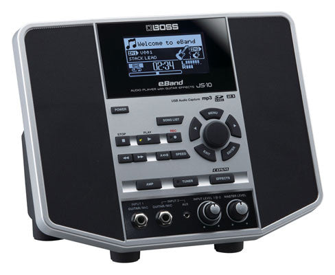 boss guitar processors boss js-10, audio player and trainer with guitar effects