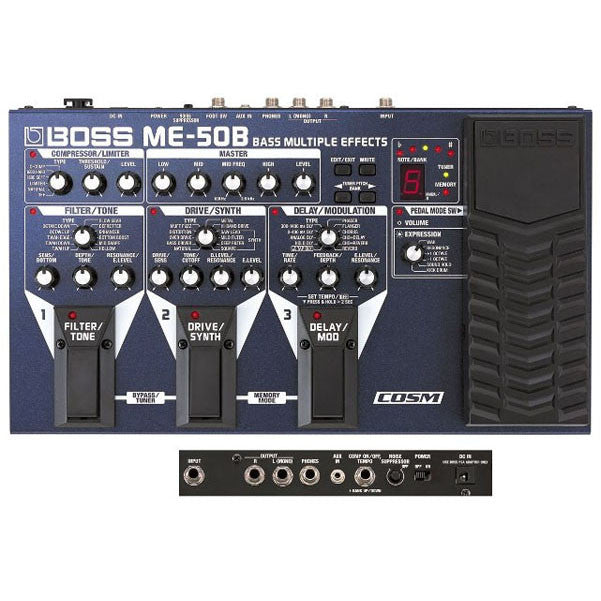 boss guitar processors boss me-50b bass multi-effects processor