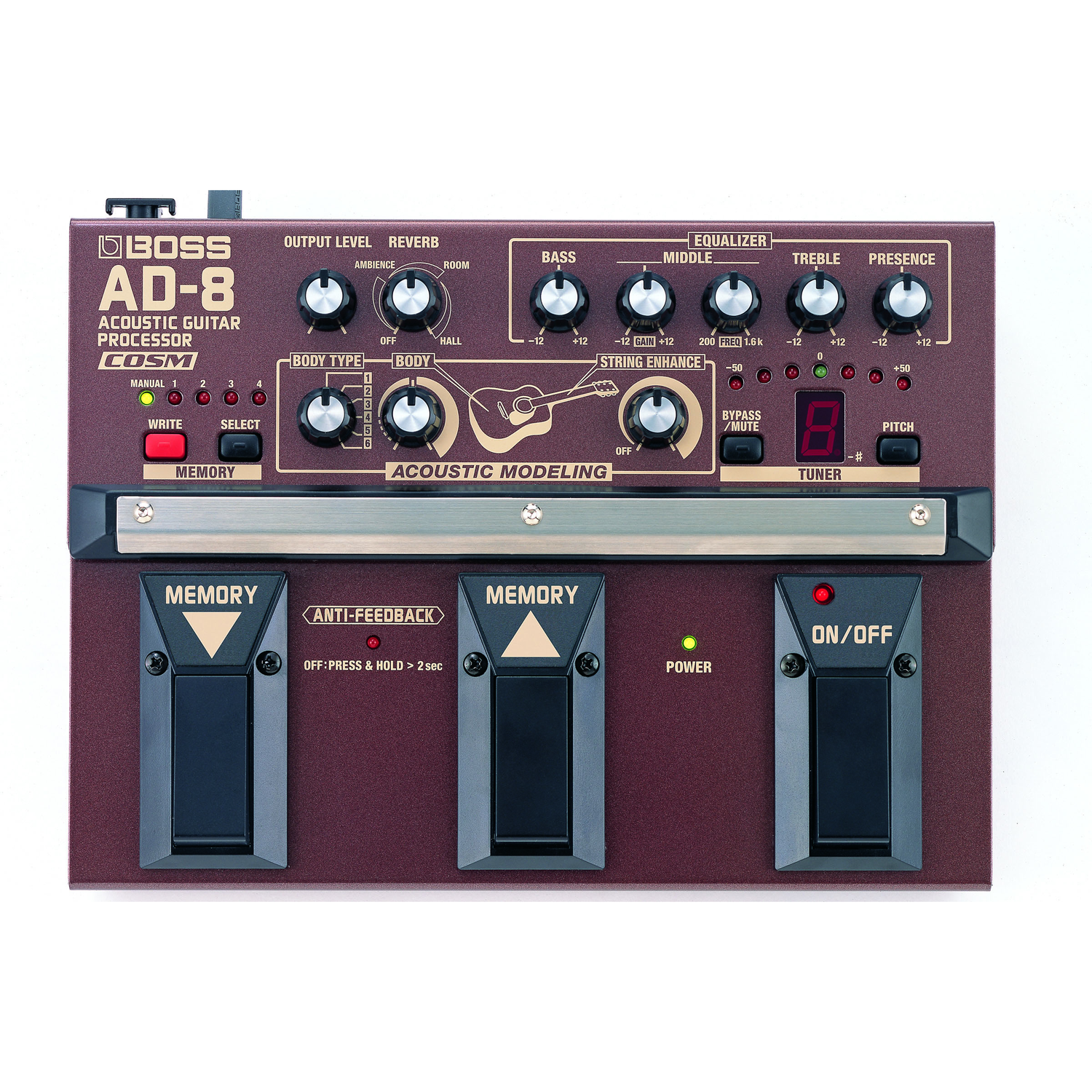 Boss Multi Effects Pedals Boss AD-8 Acoustic Guitar Multi Effects Processor
