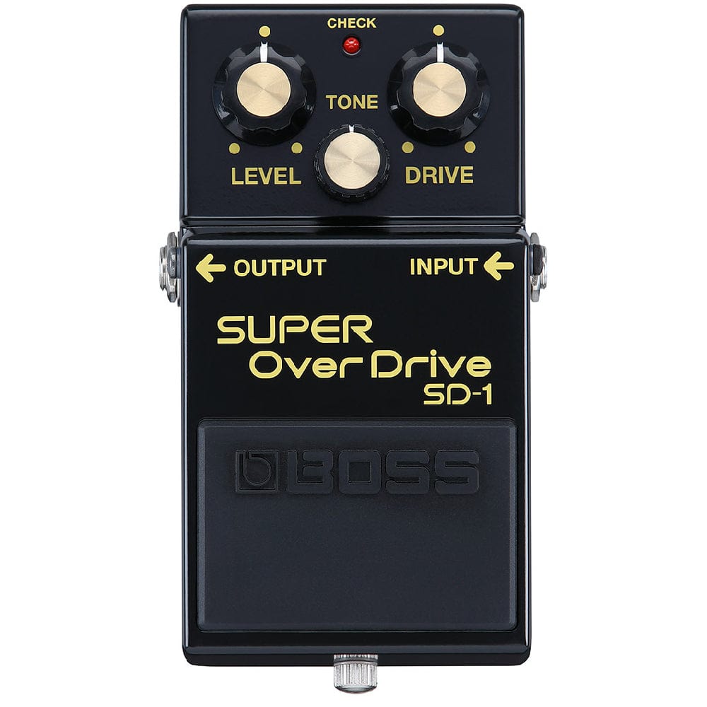 Boss Overdrive Pedals Black Boss SD-1-4A Limited Edition 40th Anniversary Super Overdrive Pedal