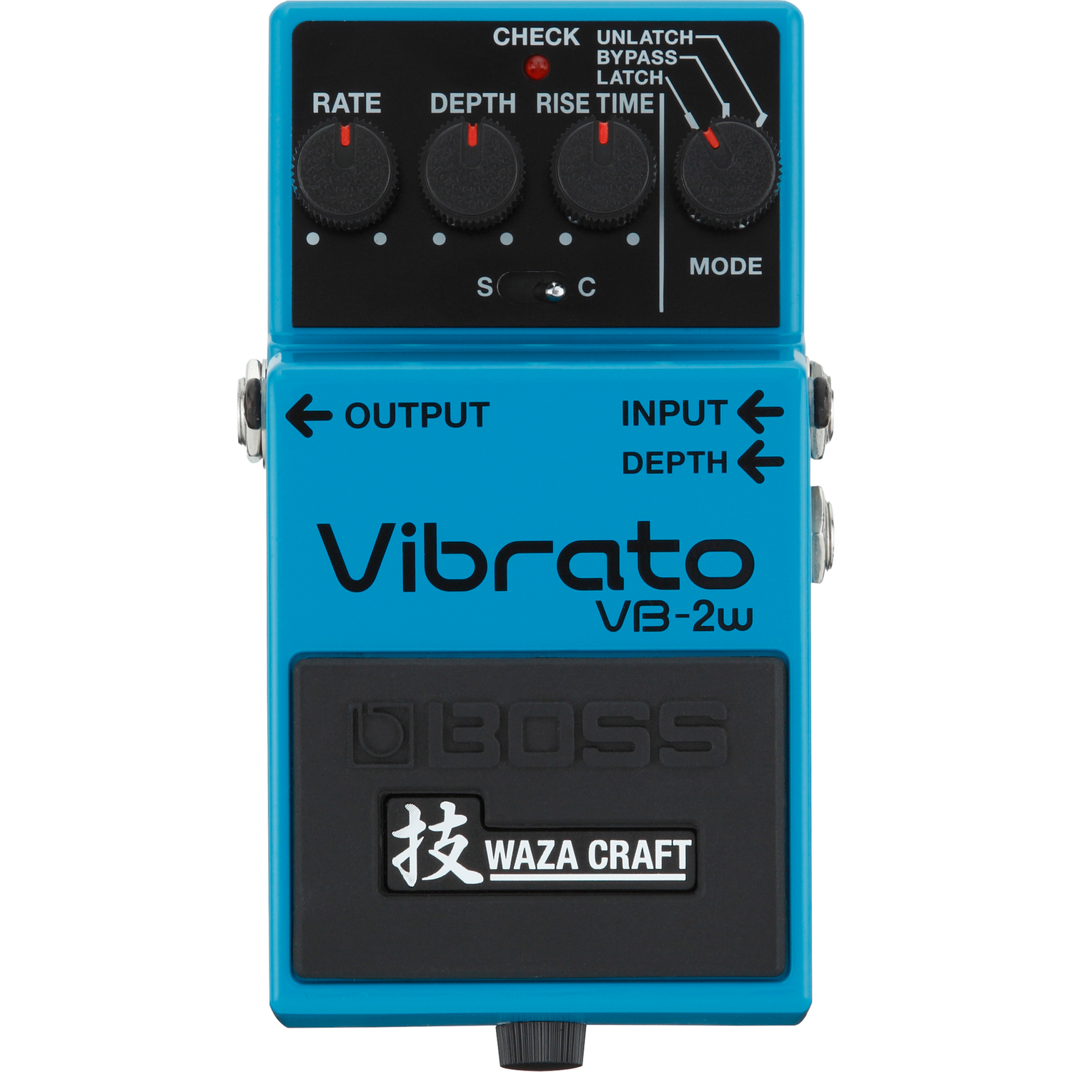 Boss Tremolo Pedals Boss Waza Craft VB-2W Vibrato Guitar Effects Pedal