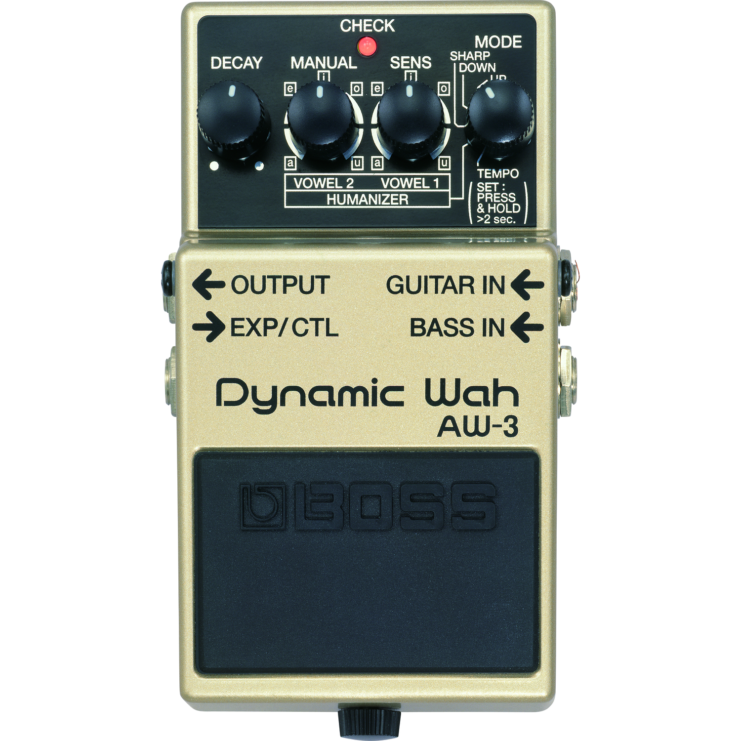 Boss Wah Pedals Boss AW-3 Dynamic Wah Guitar Effects Pedal