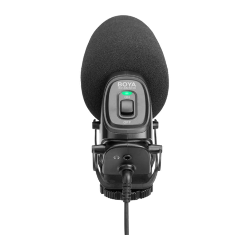 boya condenser microphones boya by-bm3030 on-camera super-cardioid condenser shotgun microphone