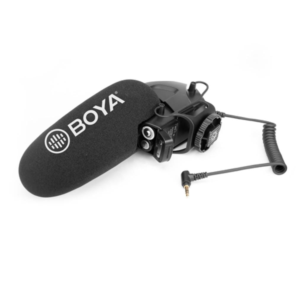 boya condenser microphones boya by-bm3030 on-camera super-cardioid condenser shotgun microphone