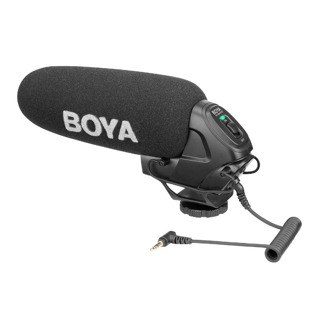 boya condenser microphones boya by-bm3030 on-camera super-cardioid condenser shotgun microphone