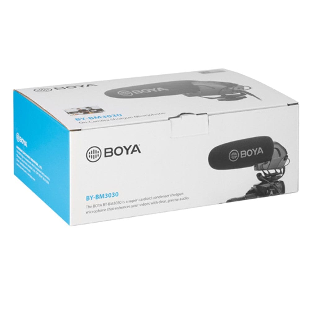 boya condenser microphones boya by-bm3030 on-camera super-cardioid condenser shotgun microphone