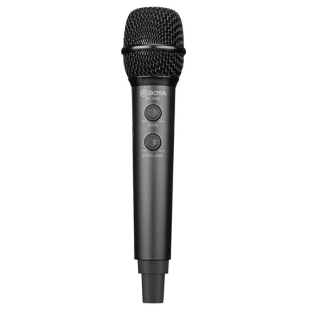 boya condenser microphones boya by-hm2 universal digital cardioid handheld condenser microphone