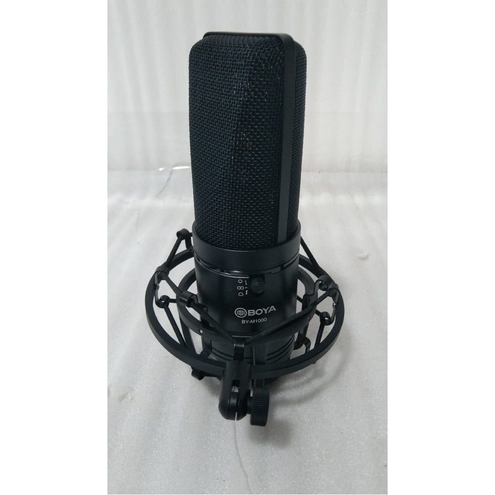 boya condenser microphones boya by-m1000 large-diaphragm omnidirectional condenser microphone - open box b stock