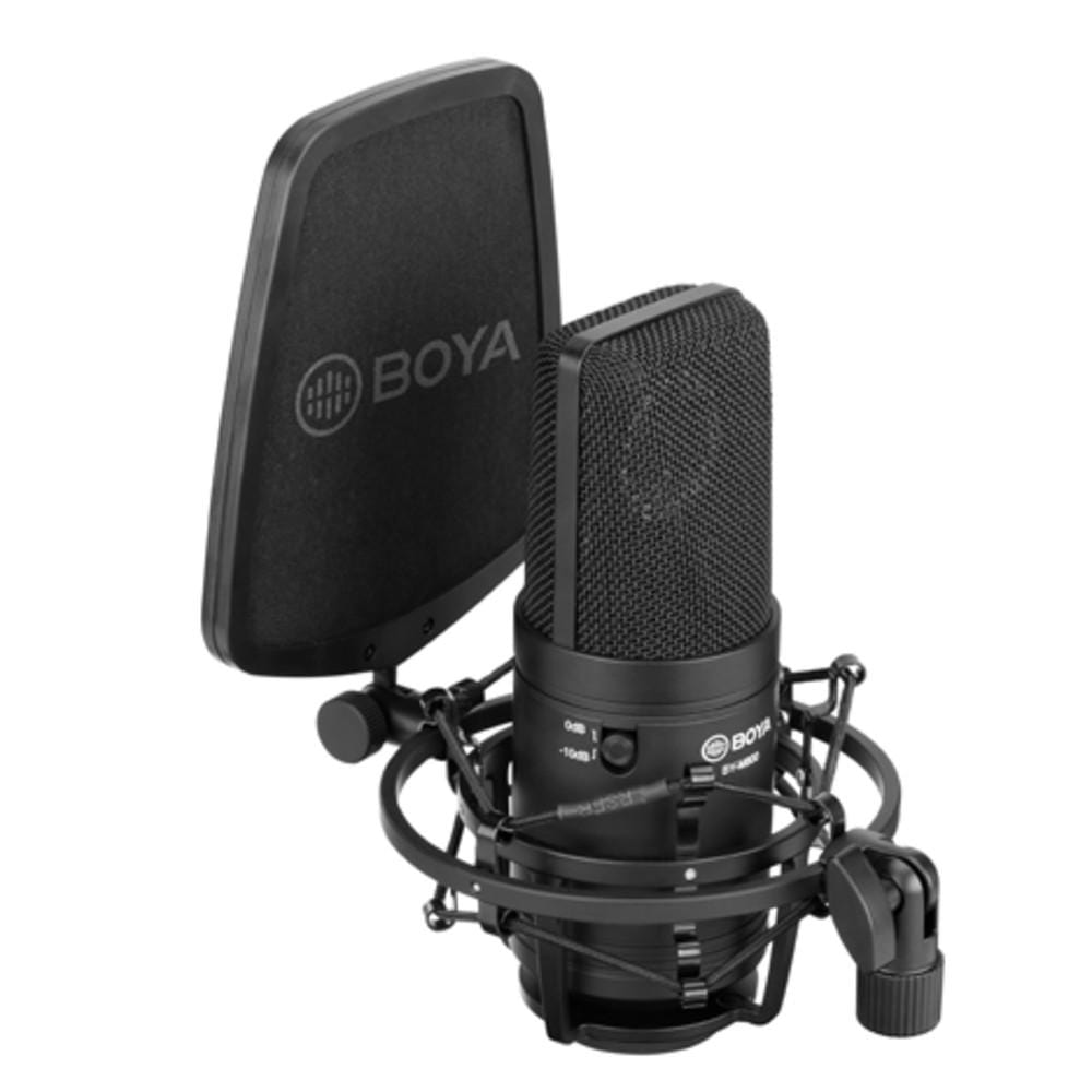 boya condenser microphones boya by-m800 large cardioid diaphragm condenser microphone