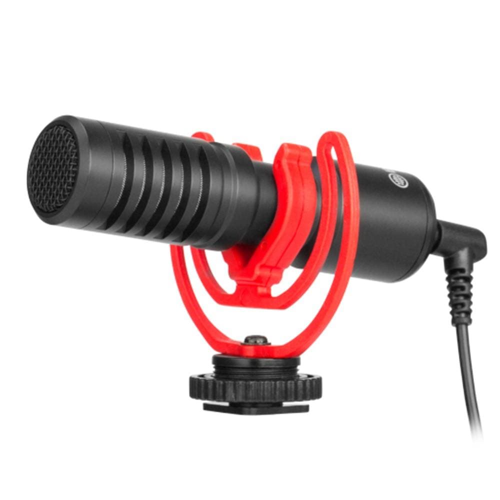 boya condenser microphones boya by-mm1+ super cardioid shotgun condenser microphone - open box