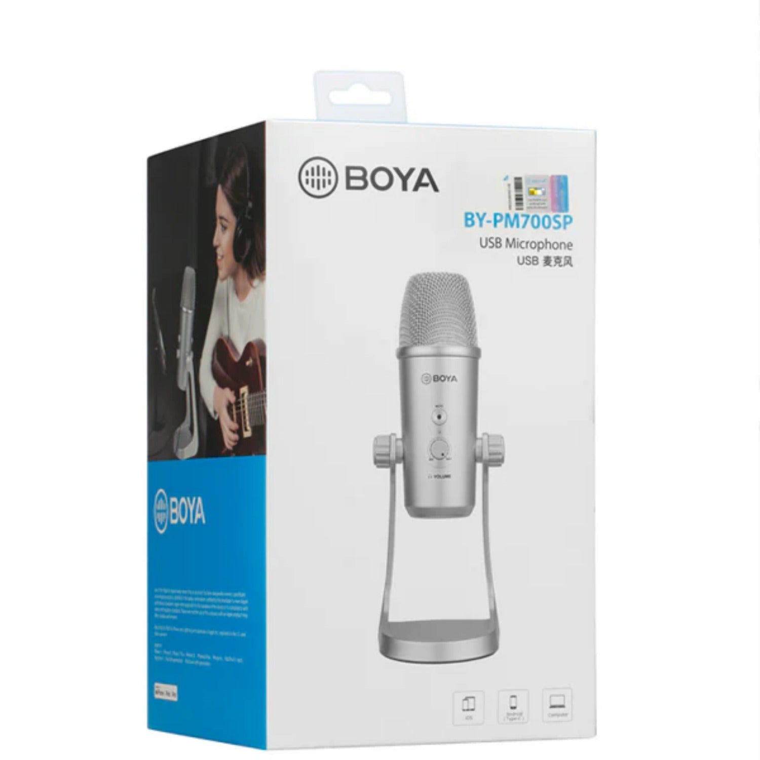 Boya Condenser Microphones Boya BY-PM700SP USB Condenser Microphone For iOS Android Windows Mac Devices