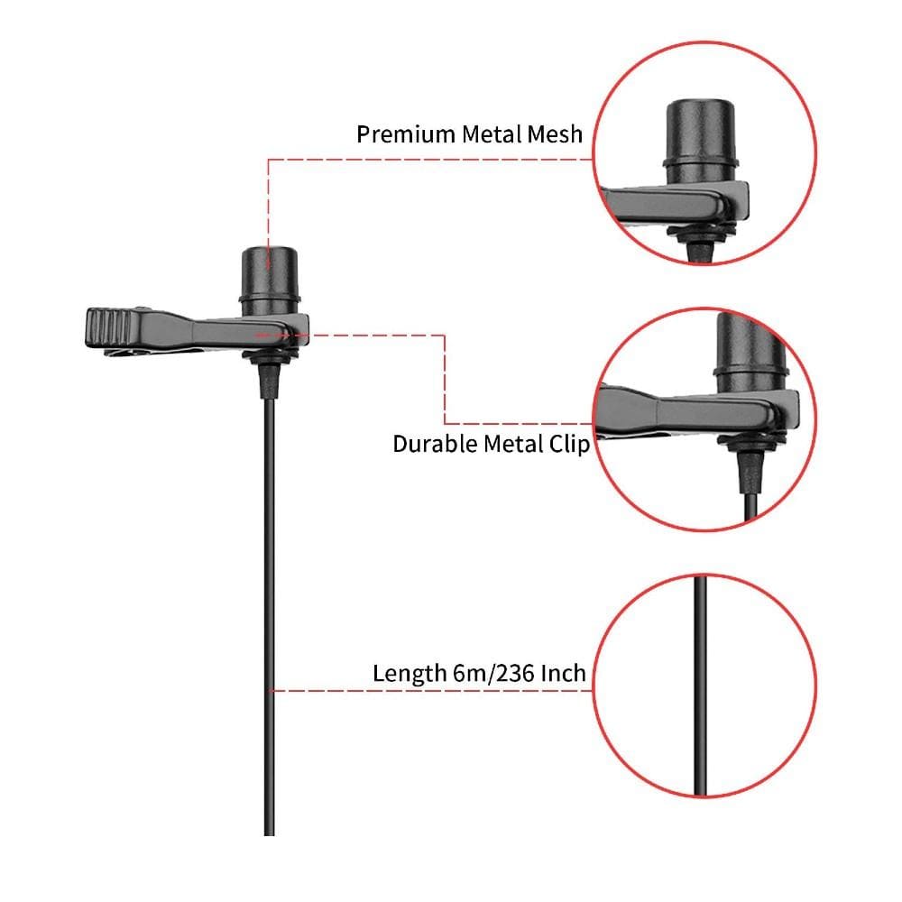boya lavalier microphones boya by-m1 pro omnidirectional lavalier condenser microphone
