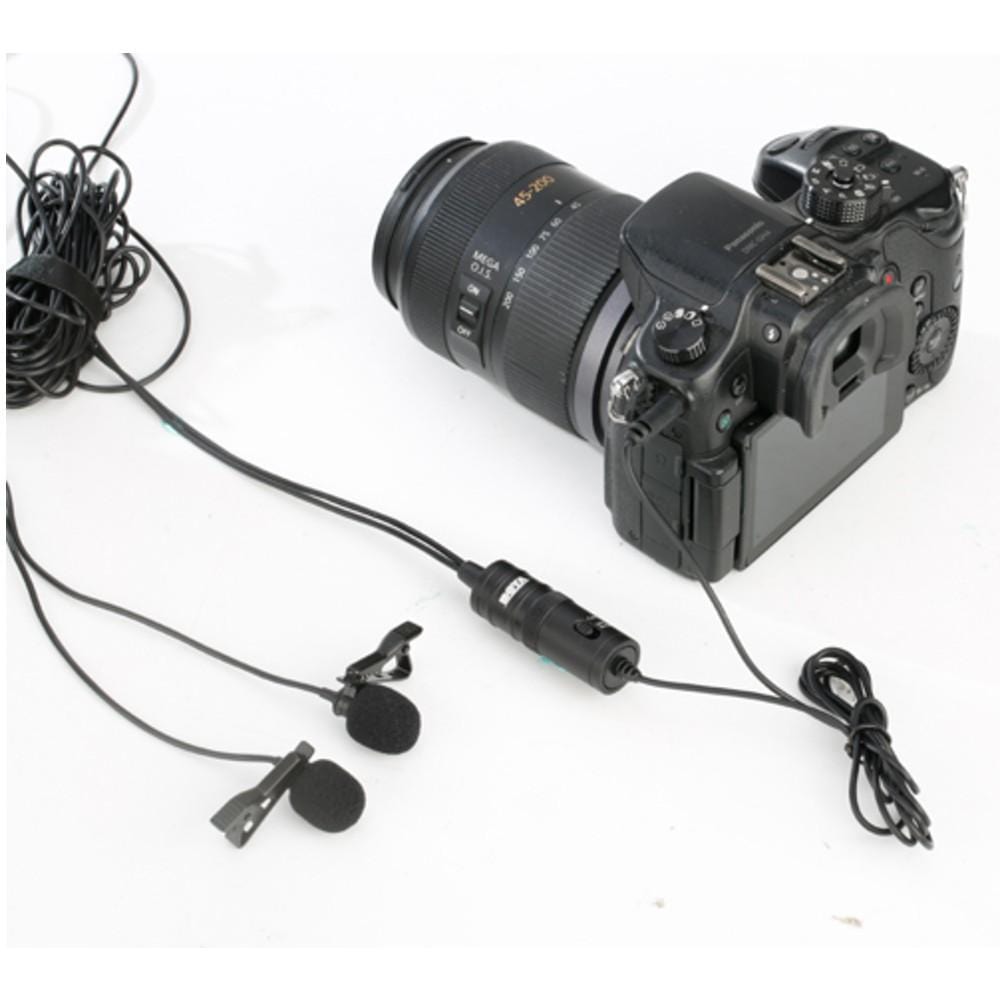 boya lavalier microphones boya by-m1dm dual omni-directional lavalier condenser microphone