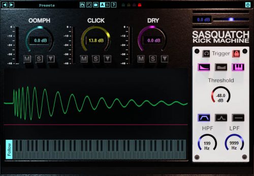 BOZ DIGITAL Virtual Processors Boz Sasquatch Kick Machine 2 Drum Processing Plugin