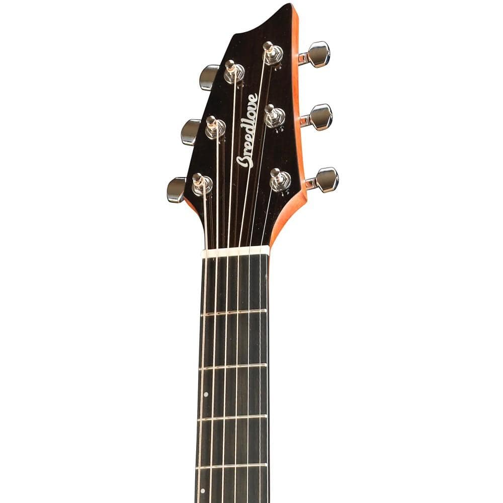 breedlove electro acoustic guitars breedlove pec66ceo pursuit exotic concert ce myrtlewood electro acoustic guitar with bag - bourbon sunset burst
