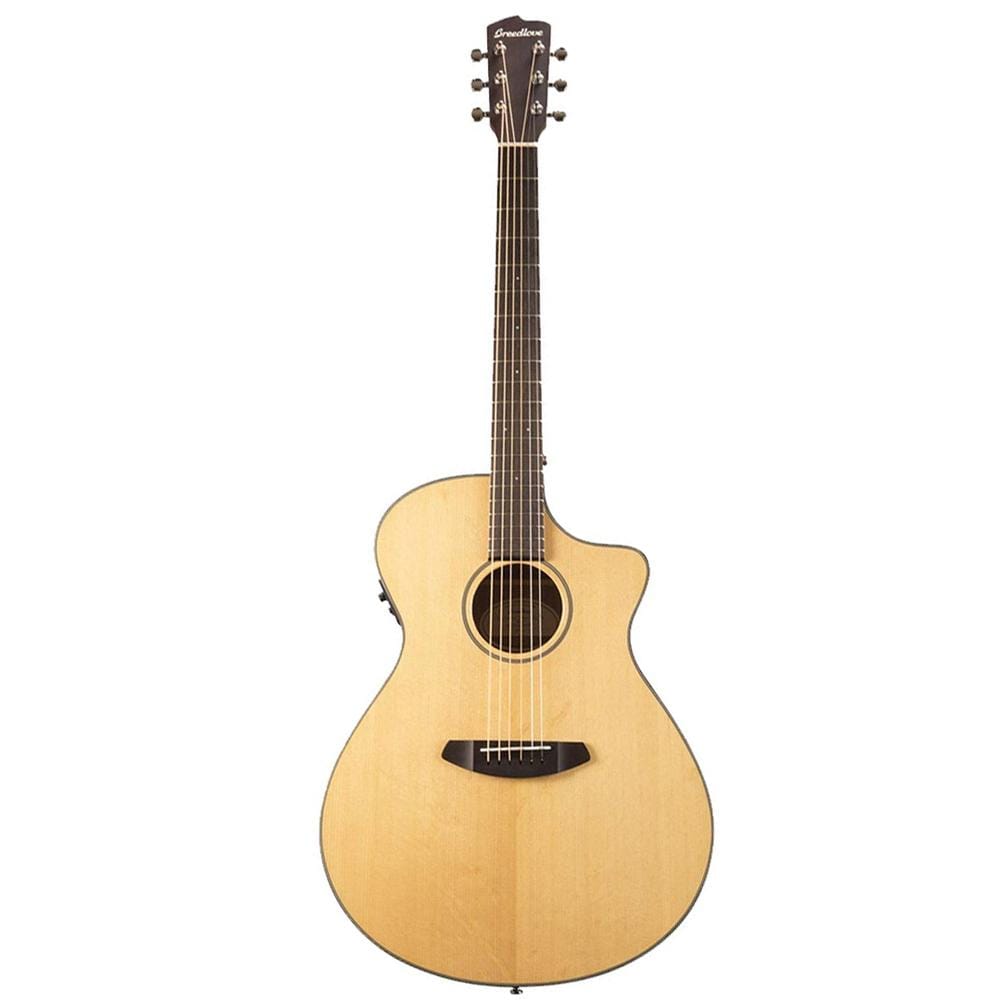 breedlove electro acoustic guitars natural gloss breedlove discovery concerto ce 6-string electro acoustic guitar #color_natural-gloss