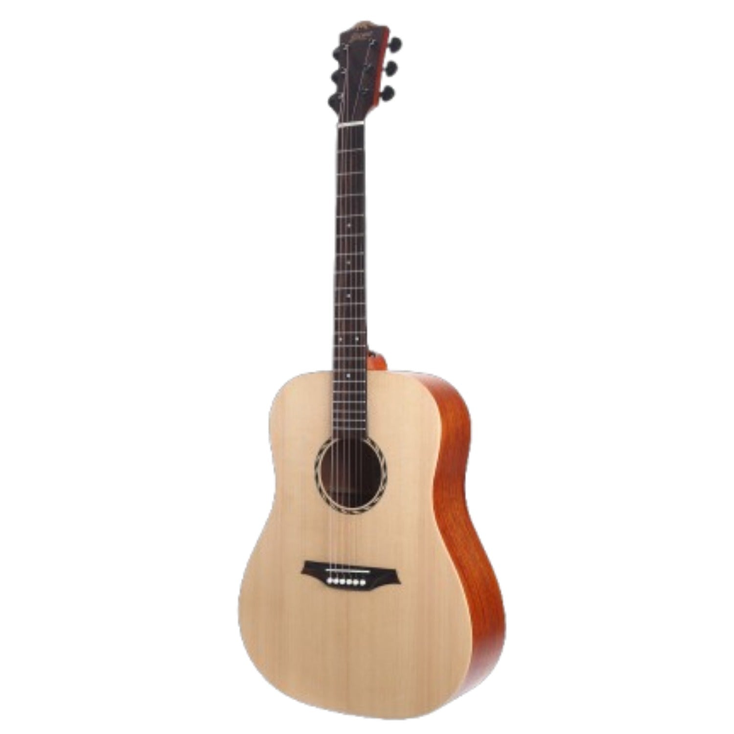 Bromo Acoustic Guitars Bromo BAT1N Tahoma Dreadnought 6 String Acoustic Guitar #orientations_left-handed