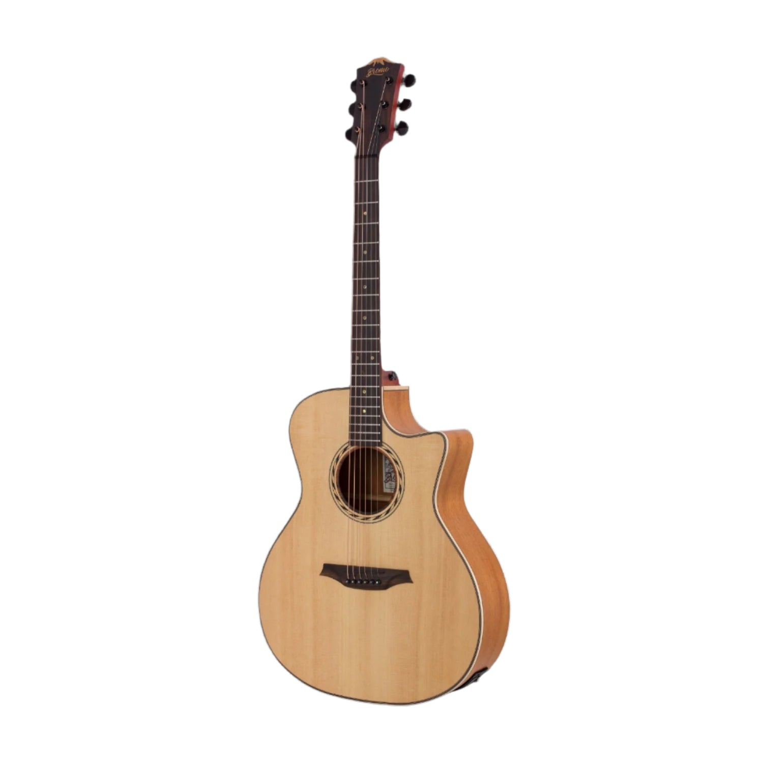 Bromo Electro Acoustic Guitars Bromo BAT2CE Tahoma Series Solid Top 6 String Electro Acoustic Guitar