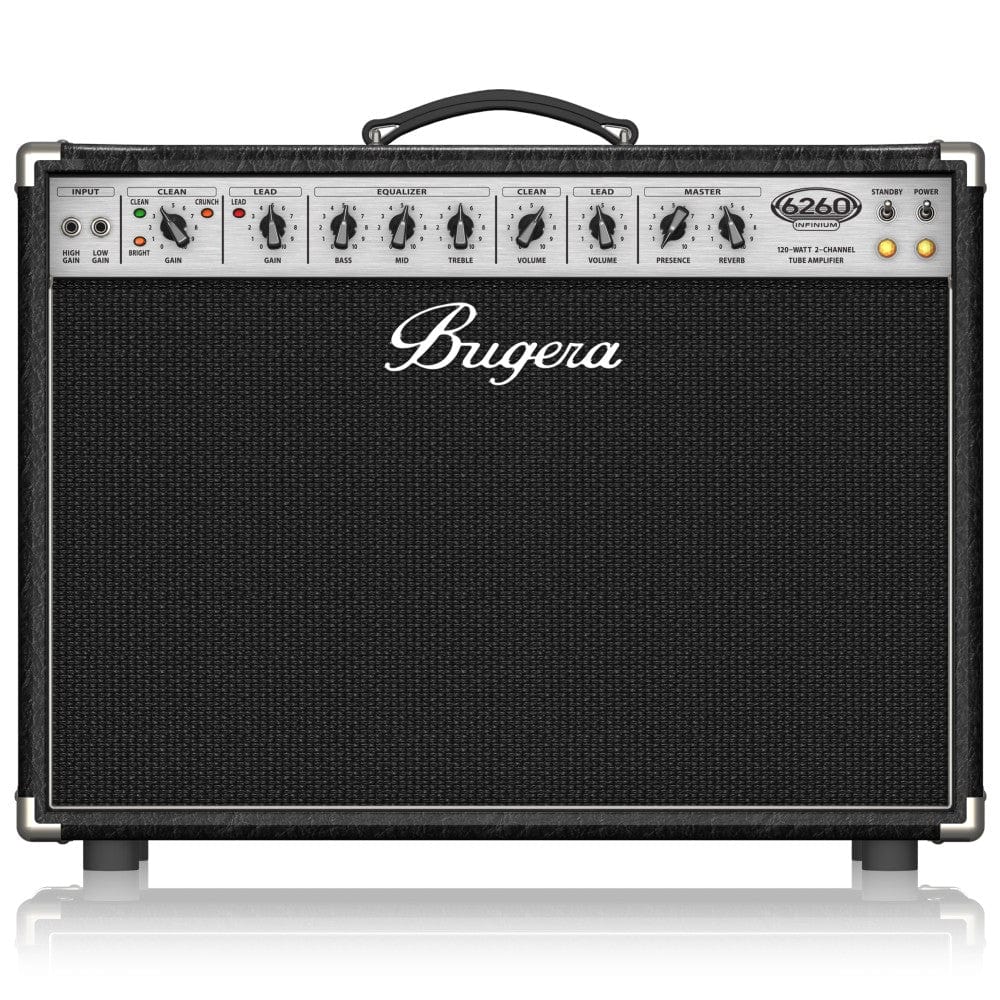 bugera tube amplifiers bugera 6260-212 infinium ultimate rock tone 120 watt amplifier