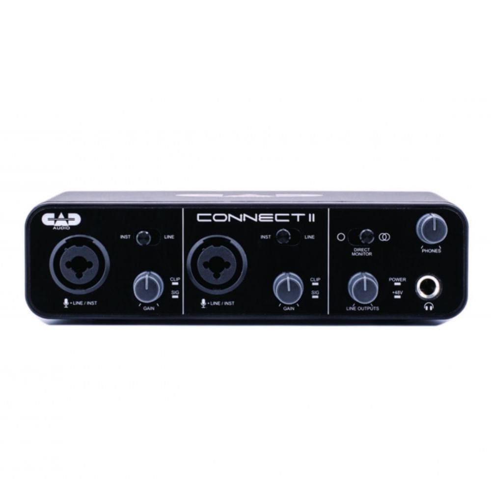 cad audio interfaces black cad audio cx2 connect 2x2 usb audio interface