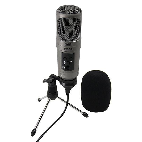 cad usb microphones cad u1000 usb studio condenser microphone