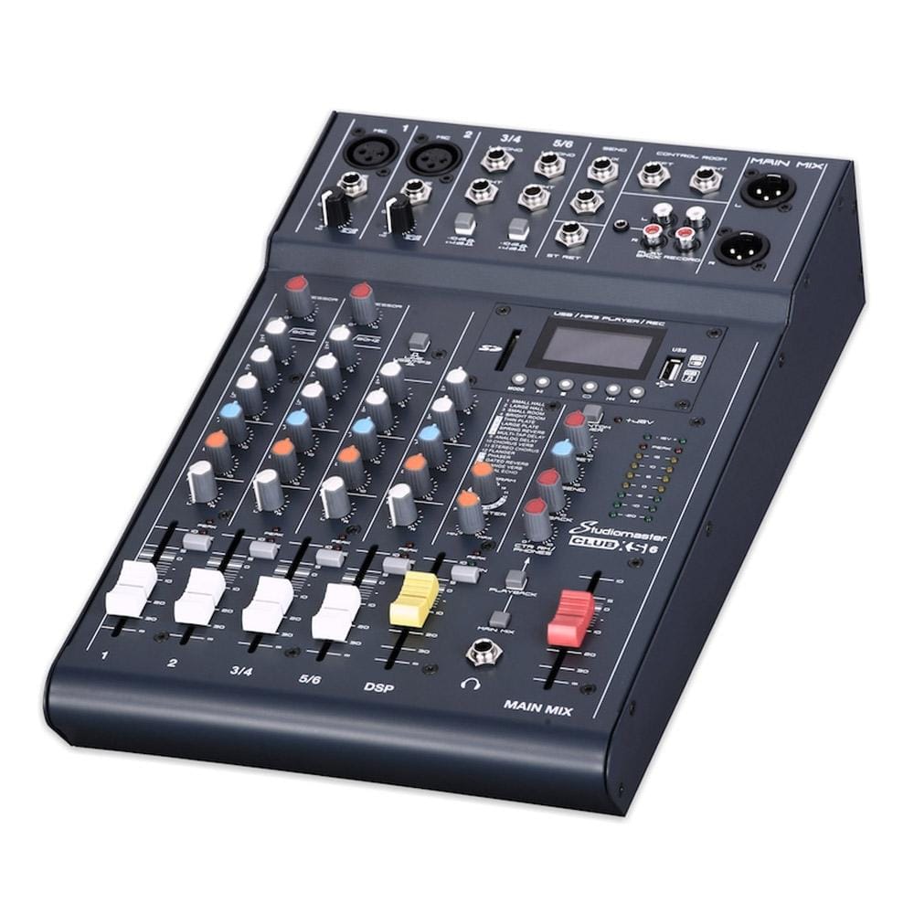 carlsbro analog mixers carlsbro club xs6 6 channel analog mixer