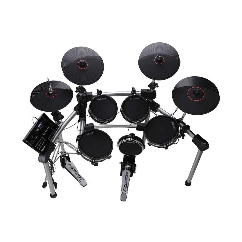 carlsbro electronic drum kits carlsbro cs d600 9 piece electronic mesh head drum kit - black
