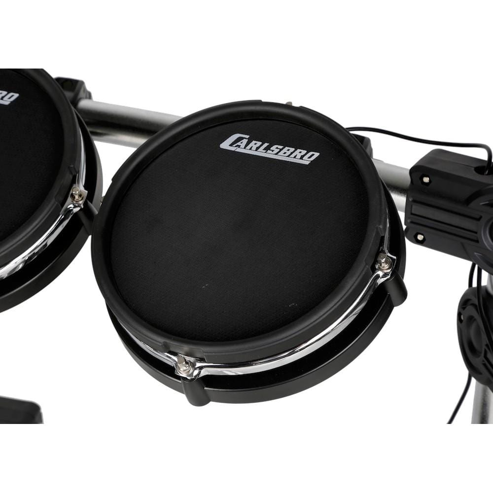 carlsbro electronic drum kits carlsbro cs d600 9 piece electronic mesh head drum kit - black