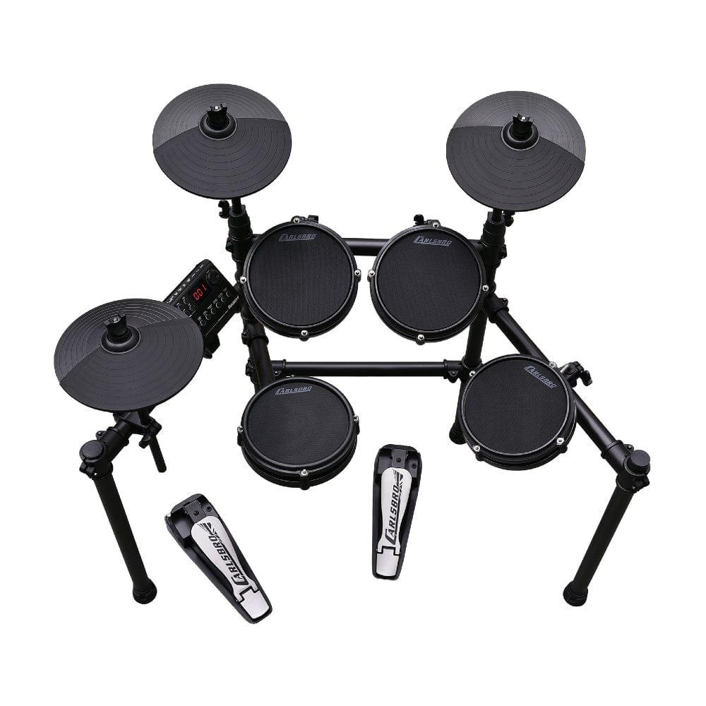 carlsbro electronic drum kits carlsbro csd25m 7 piece mesh head electronic drum kit