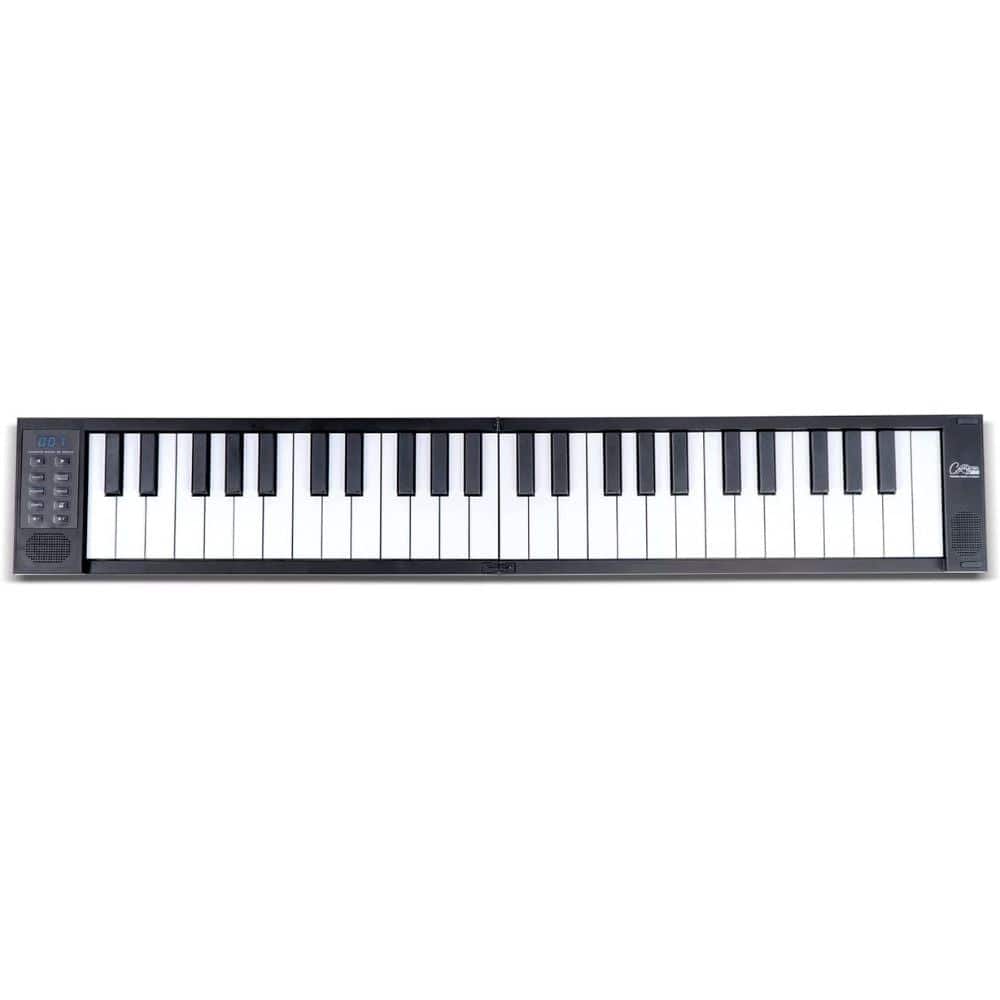 carry-on digital pianos black carry-on fp-49 touch 49 key touch sensitive portable folding digital piano #color_black