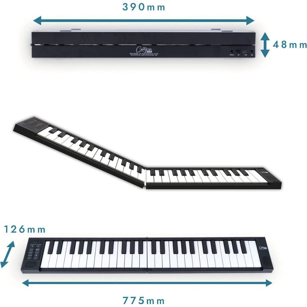 carry-on digital pianos carry-on fp-49 touch 49 key touch sensitive portable folding digital piano