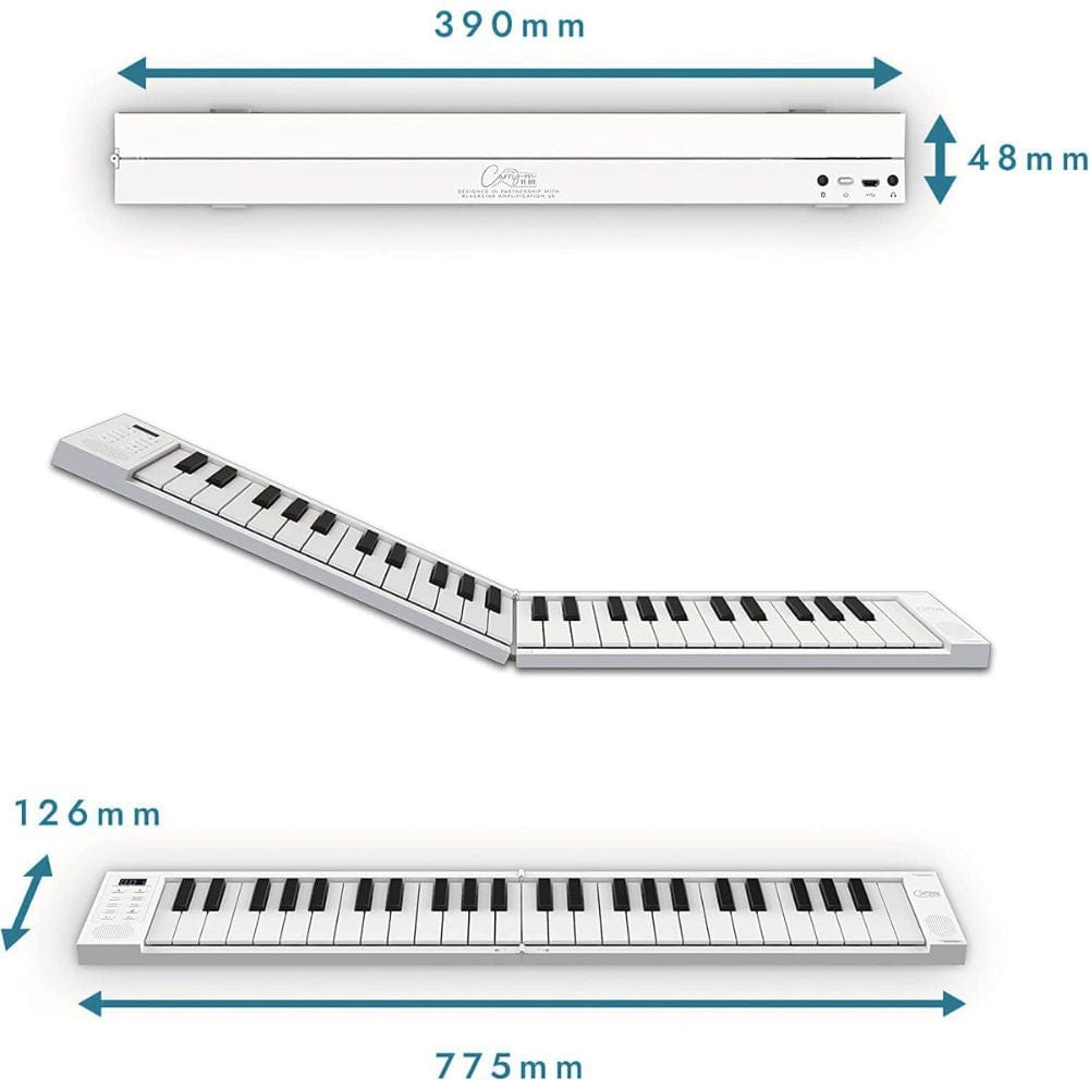 carry-on digital pianos carry-on fp-49 touch 49 key touch sensitive portable folding digital piano