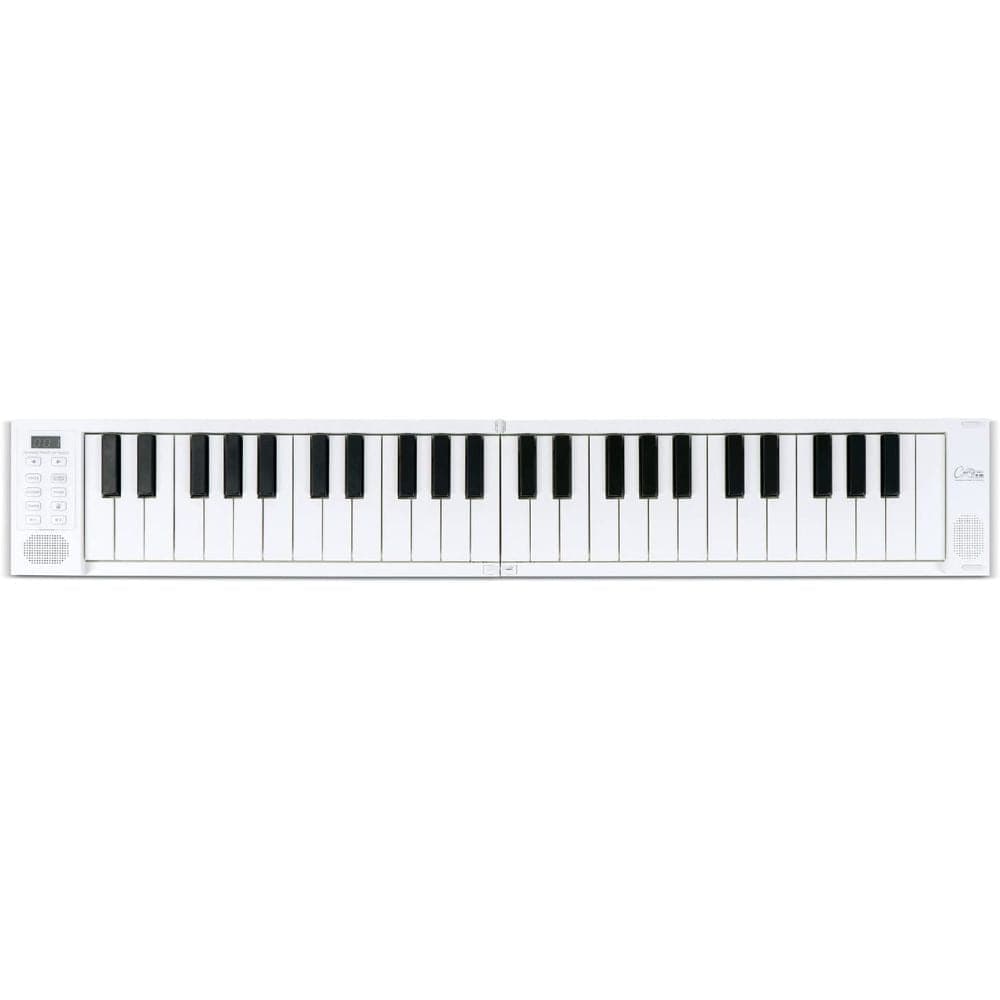 carry-on digital pianos white carry-on fp-49 touch 49 key touch sensitive portable folding digital piano